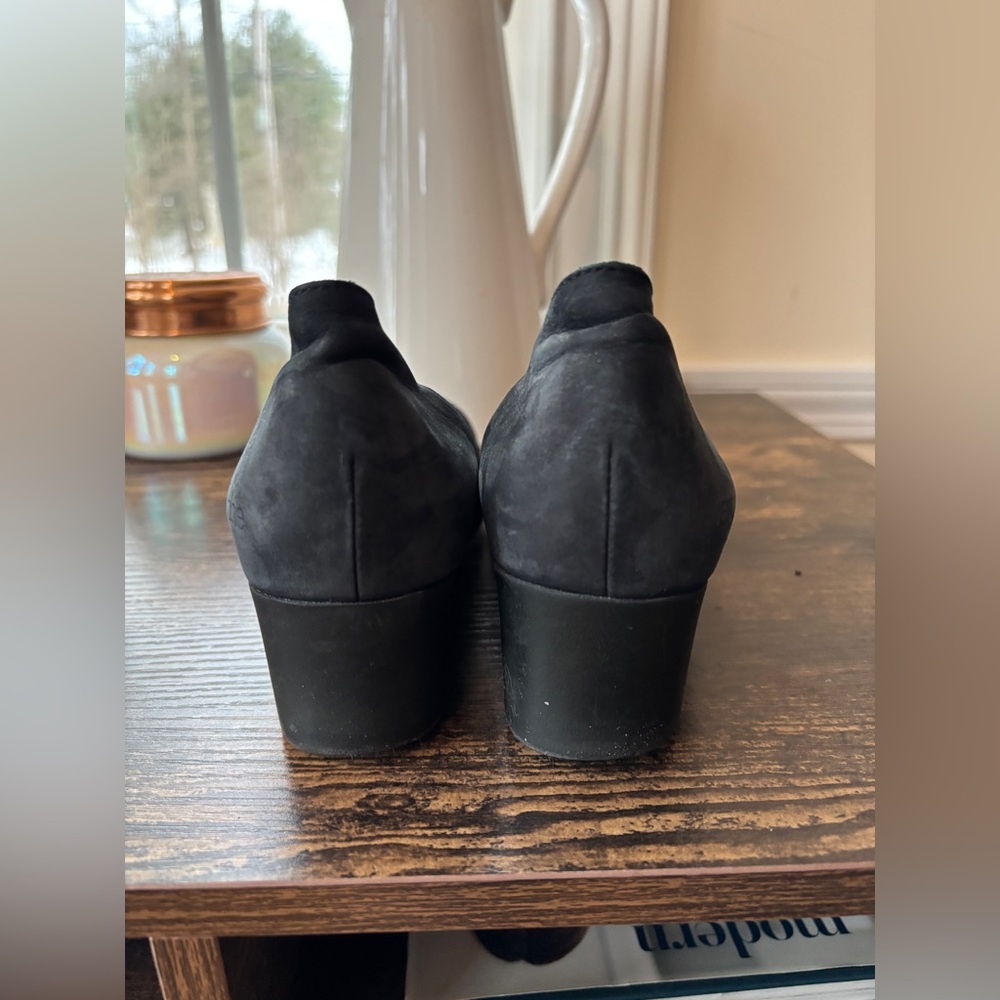 Arche Ballet Pumps with wedge block heel made in Italy, Suede size 37 - Picture 5 of 6